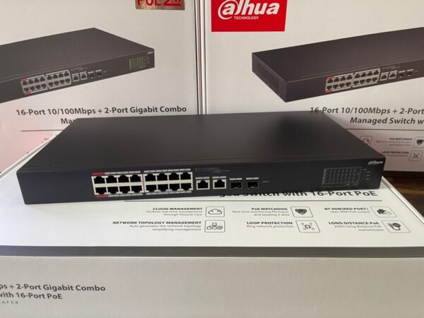 Switch POE 16 port Dahua DH-CS4218-16ET-135 - Hình ảnh 2
